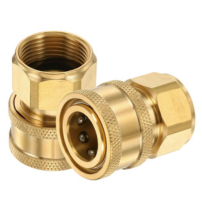 #ad 2Pcs Pressure Washer Adapter 3 8quot; Female Quick Plug to M22 Female Brass $20.82