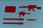 G.I. GI JOE gijoe GRISTLE WEAPONS PARTS LOT #2 knife gun missiles stand FREESHIP