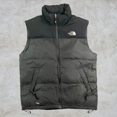 The North Face Daunenjacke S Herren Puffer Jacket Gefüttert Schwarz Grau