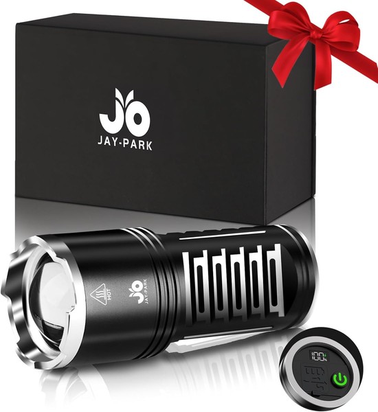 JAY-PARK Taschenlampe Led Aufladbar 1000000 Lumen Mit 10800-Mah-Akku Und-image