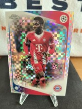 2025-26 Topps Chrome UEFA #90 Alphonso Davies X-Fractor FC Bayern München