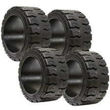4PK 18X7X12-1/8 Solid Puncture Proof Press-On Traction Forklift Tire 18712