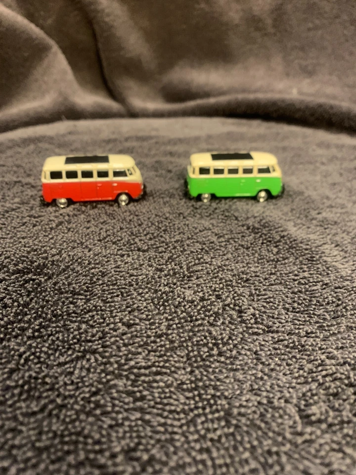 Ho масштаб / 1:87 масштаб / 2 Volkswagon автобусы / винтажный стиль - Изображение 2 из 4