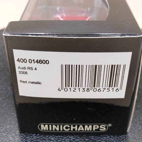 MINICHAMPS 1/43 Audi RS4 Red metallic 2005 400014600 diecast model - Picture 10 of 11