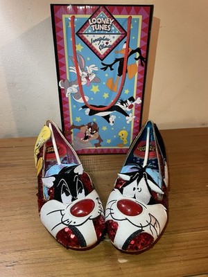 Irregular Choice Looney Tunes  I Tawt I Taw a Puddy Tat  Flats EU 40 US 9 NIB