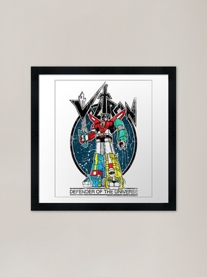 Voltron Defender Of The Universe Fr Gerahmtes Wandbild Poster Leinwanddruck Bild