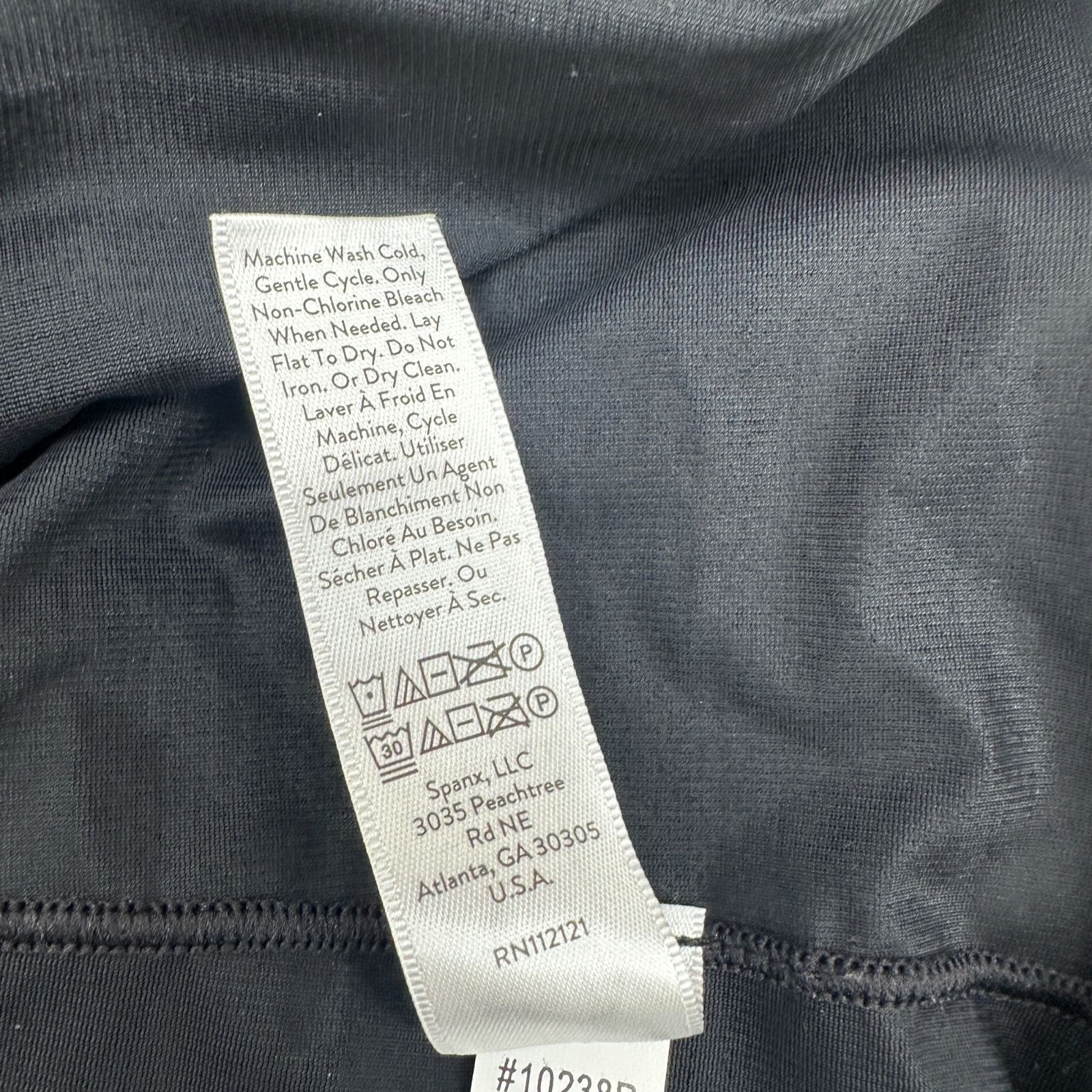 Assets by Spanx Women's High-Waist Shaping Thong Size L Black #10238R NWT