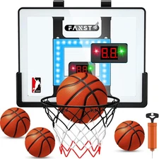 Mini Basketball Hoop System Indoor Outdoor Home Office Over The Door Net Goal