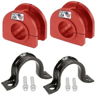  PAIR Front Sway Bar CODE RED Bushing Kit FITS Escalade, Silverado, Avalanche, 