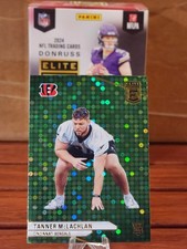 2024 Panini Donruss Elite Tanner McLachlan - Green Disco RC - Cincinnati Bengals