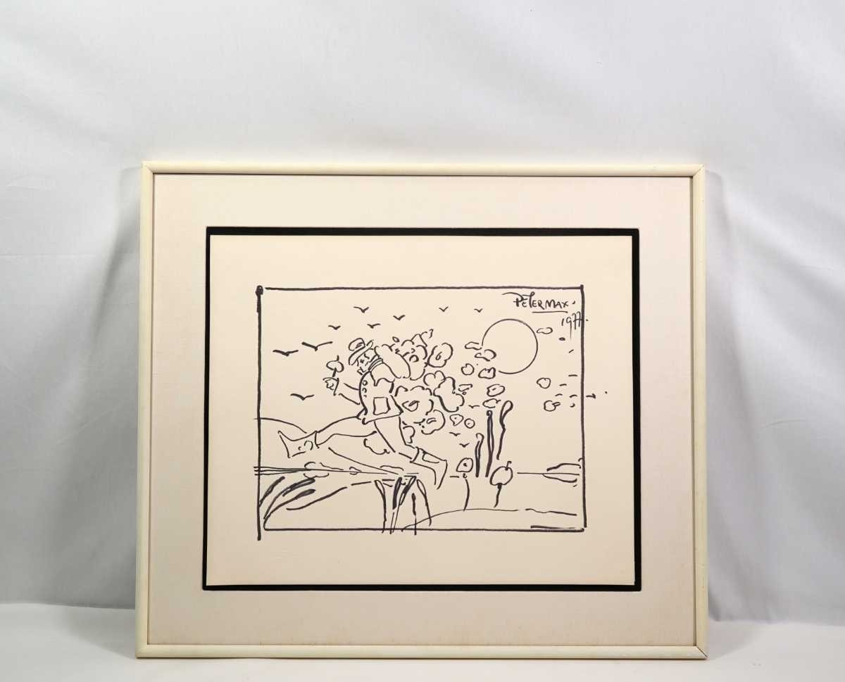 Peter Max Ecology Ⅱ Lithograph 1978 Hand Signed Framed