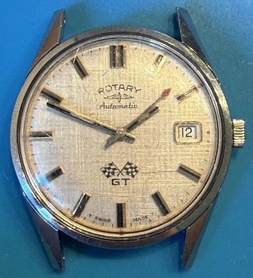 Ultra Rare 1960's ROTARY GT Drivers Racing Rally Automatic Watch - Sammlerstück
