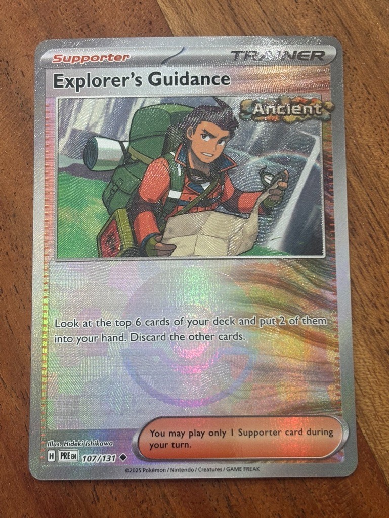 Pokemon TCG Explorer's Guidance 107/131 Prismatic Evolutions (Poke Ball Pattern)