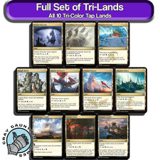 Tri Lands MTG Full Set All 10 Shards Wedges Magic Commander Staples EDH Mana Lot