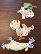Dolly Toy Company Pin-Ups Mother Goose Wall Hangings Rock A Bye Baby 1953 265
