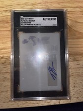 2022 Leaf Trinity PA-TB1 Taj Bradley Yellow Printing Plate Auto 1/1