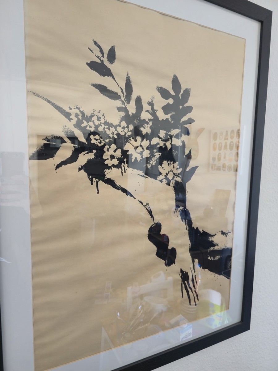 Banksy Flower Thrower Genuine Screen Print GDP Gross Domestic