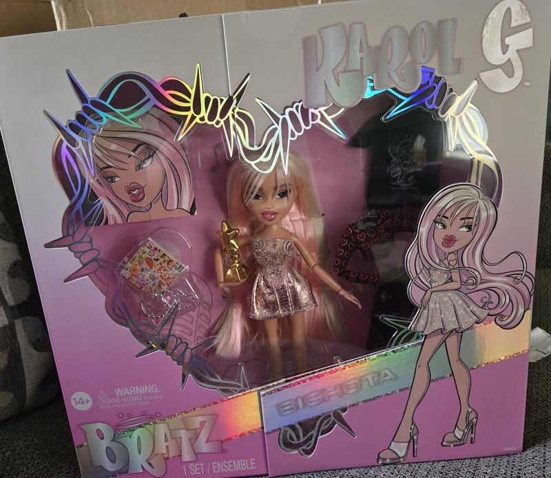 Bratz x Karol G Bichota Fashion Doll 11in w/ Outfit, Accessories - Original