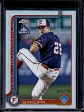 2025 Topps Pro Debut Travis Sykora Chrome Refractor #/199