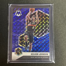 🔥Keldon Johnson 2020-21 Panini Mosaic Mosaic #136 Blue 23/99 Spurs