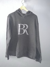 Banana Republic Men's Graphic Logo Pullover Hoodie Size L Black COLOR 512