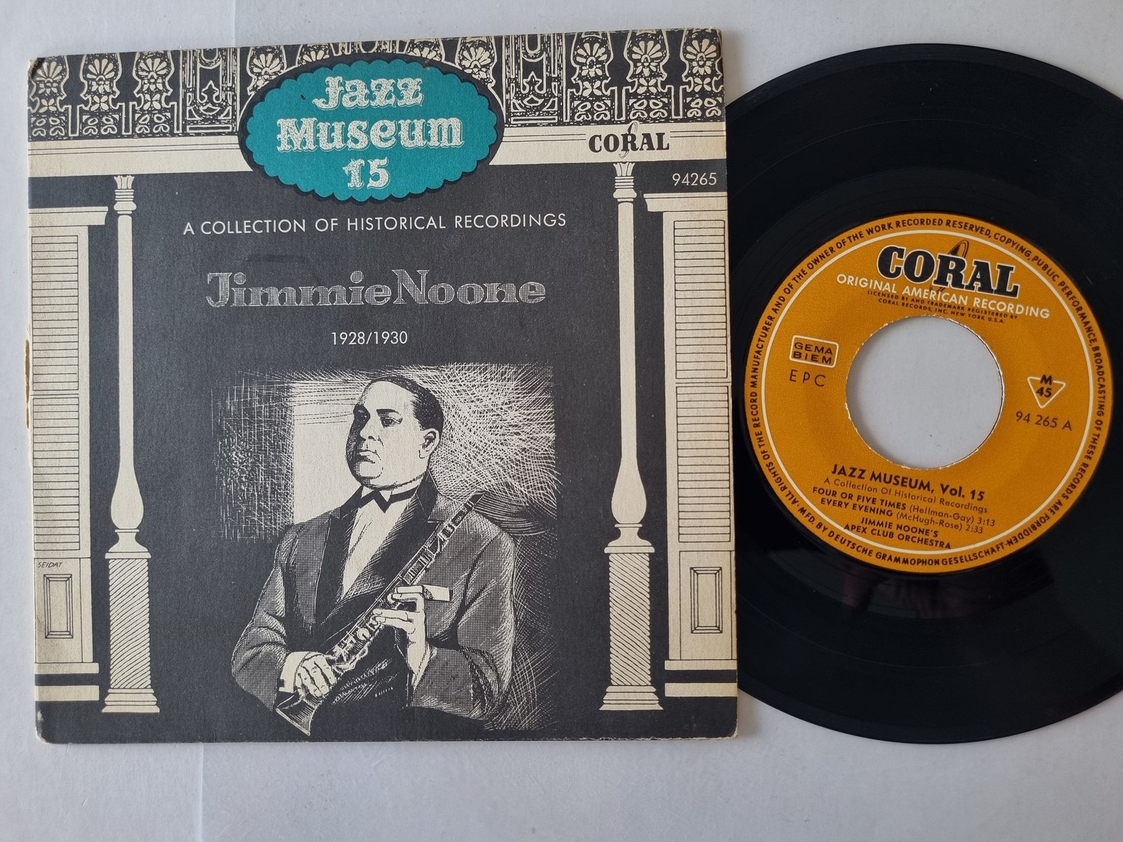 Jimmie Noone - Jazz Museum, Vol. 15 7'' Vinyl Germany