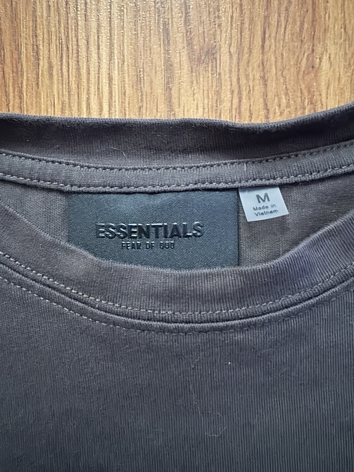 Fear of God Essentials black jersey logo t-shirt men's M short sleeve crew neck thumbnail 4