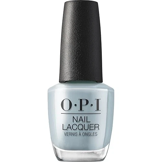 OPI Nail Lacquer Baggy Jean Baby | Opaque Cool Blue Gray Crème Chip Resistant Na