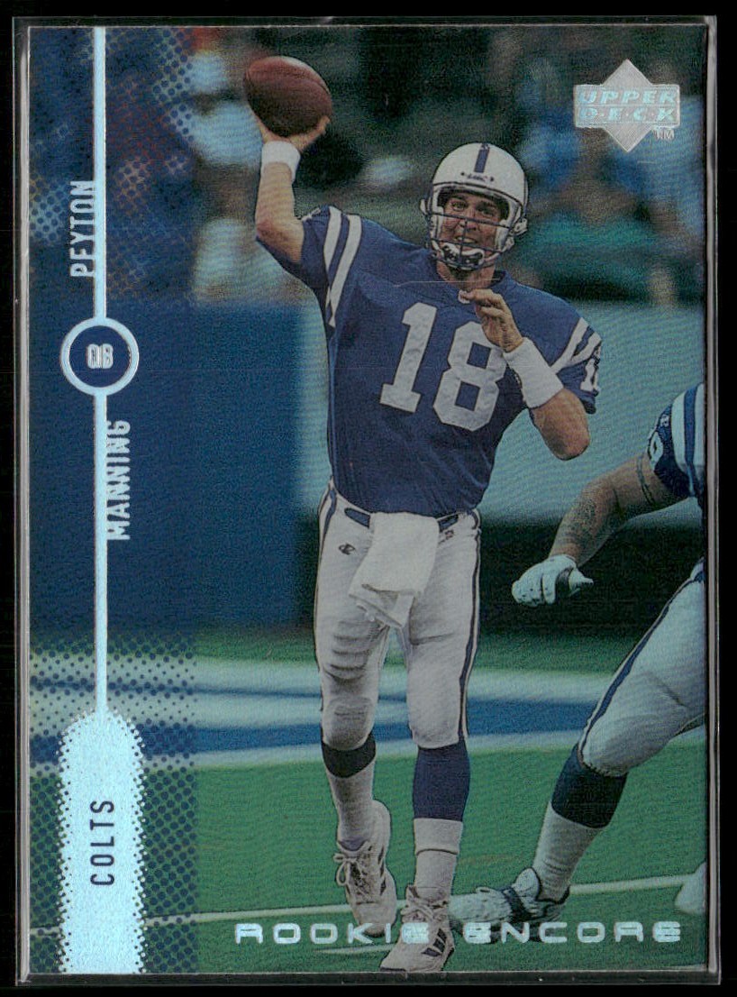 1999 Upper Deck Peyton Manning Rookie Encore RC #RE2 Colts