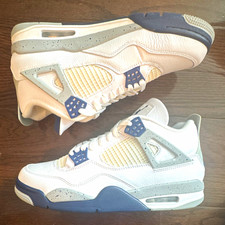 Jordan Air Jordan 4 Mid Top Leather Sneakers ...