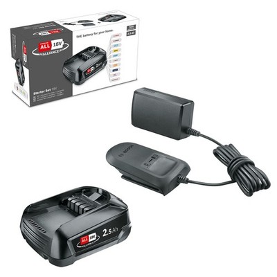 Bosch 1600A02625 18V Starter Kit Battery 2.5Ah + Charger AL 18V-20