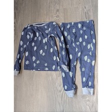 Burt's Bees Kids Navy Leaf Print Organic Cotton 2-Piece Pajama Set 2T