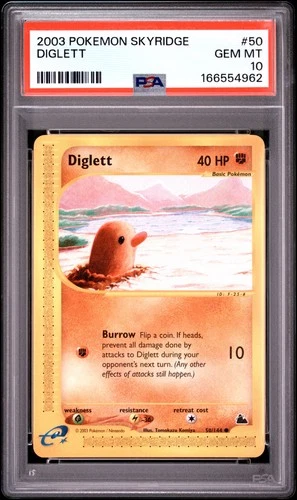 Pokemon Diglett Skyridge 50/144 PSA 10 Gem Mint