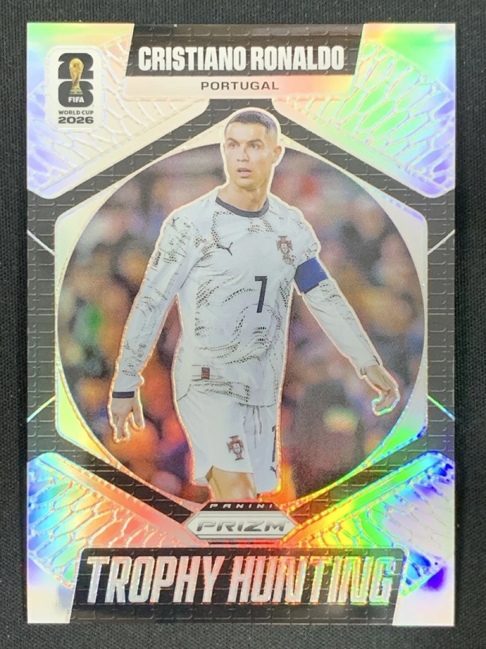 Cristiano Ronaldo 2026 Panini Prizm FIFA World Cup Trophy Hunting Silver #17 -t4