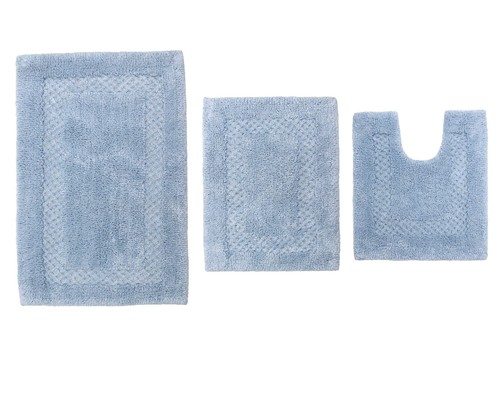 Classy Bathmat 100% Cotton Bathroom Rugs Set, Washable Rug, Thick Extra Soft ...