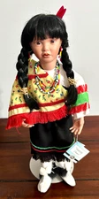 VTG ASHTON-DRAKE NATIVE AMERICAN "BUTTERFLY DANCER" HOPI INDIAN DOLL 14 in 2000
