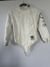 Leon Paul Fecht Tunika / Jacke Gr. 32 Rechtshänder Reißverschluss - Weiß 350N UVP 236£