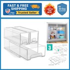 Compact Medium & Small Clear Storage Drawers - Organize Your Space Elegantly
