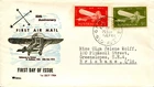 1964 50th Anniversary of the First Airmail in Australia - Royal FDC Black/Brown