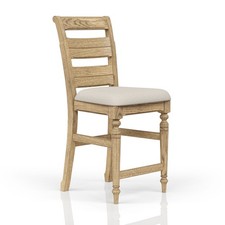 Ladder Back Counter Stool - Caramel Finish
