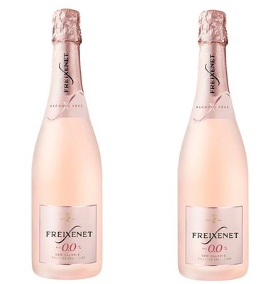 Freixenet 0% Dealkoholisiertes Perlendes Roséwein, 2er Pack, 750ml