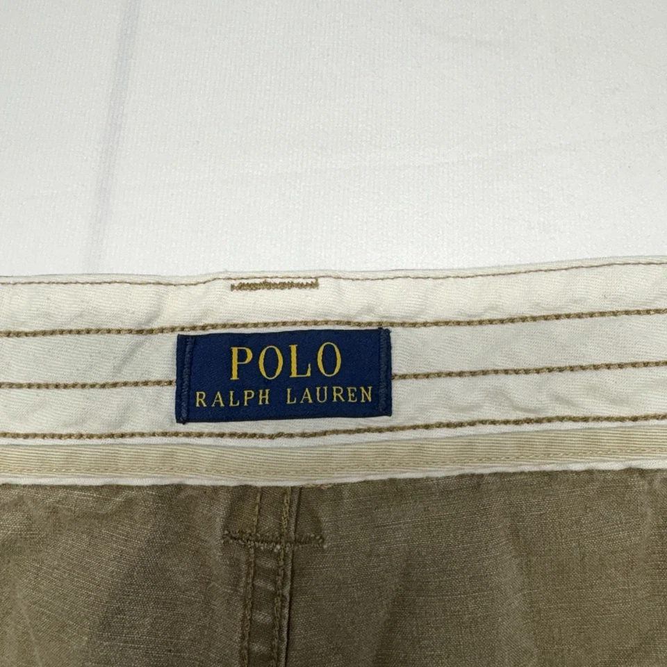 Polo Ralph Lauren Green Camo Relaxed Fit Cargo Shorts 10 In Inseam Men’s Size 50 - Image 3 of 4