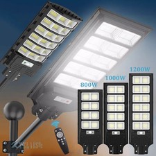 20000LM LED Solar Straßenlaterne Solarleuchte mit Bewegungsmelder Straßenlampe~