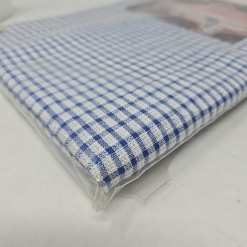 Tovaglia a quadri Gingham 52 x 70 blu/bianco NOS - Foto 5 di 7