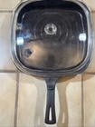 Vintage Wagner Ware Sydney -O-Square Skillet-w/Lid-1218 C-9 5/8” Sq.-Sit Flat ￼