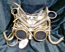 KBW Bronze Bat Mask Steampunk Post Apocalyptic Wall Decor Halloween FLAWED READ