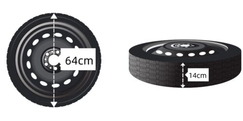 Rueda de Repuesto 18" para Mercedes CLA con Gata, Llave y Funda - Imagen 2 de 4