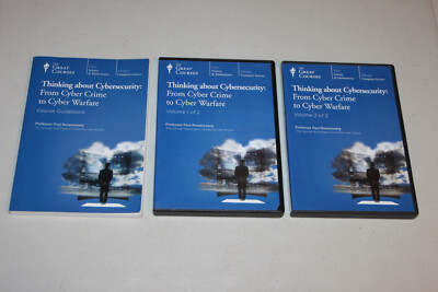 Great Courses Thinking about Cybersecurity Cyber Crime to Warfare,Guidebook,CDs