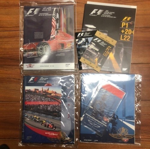 Formula One racing Grand Prix official programs. Lot of 4