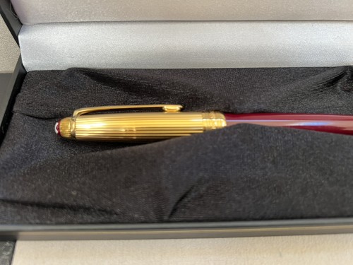 Montblanc Solitaire Doue 925 Silver& Gold Trim, NOS, Red,Bordeaux ๐ฉ๐ช. - Picture 8 of 24